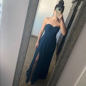 Azazie Navy Blue Bridesmaid Dress, NWT